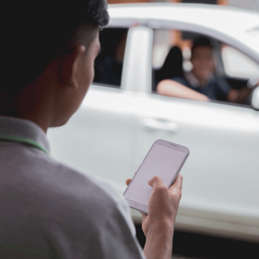 Accident in a rideshare vehicle